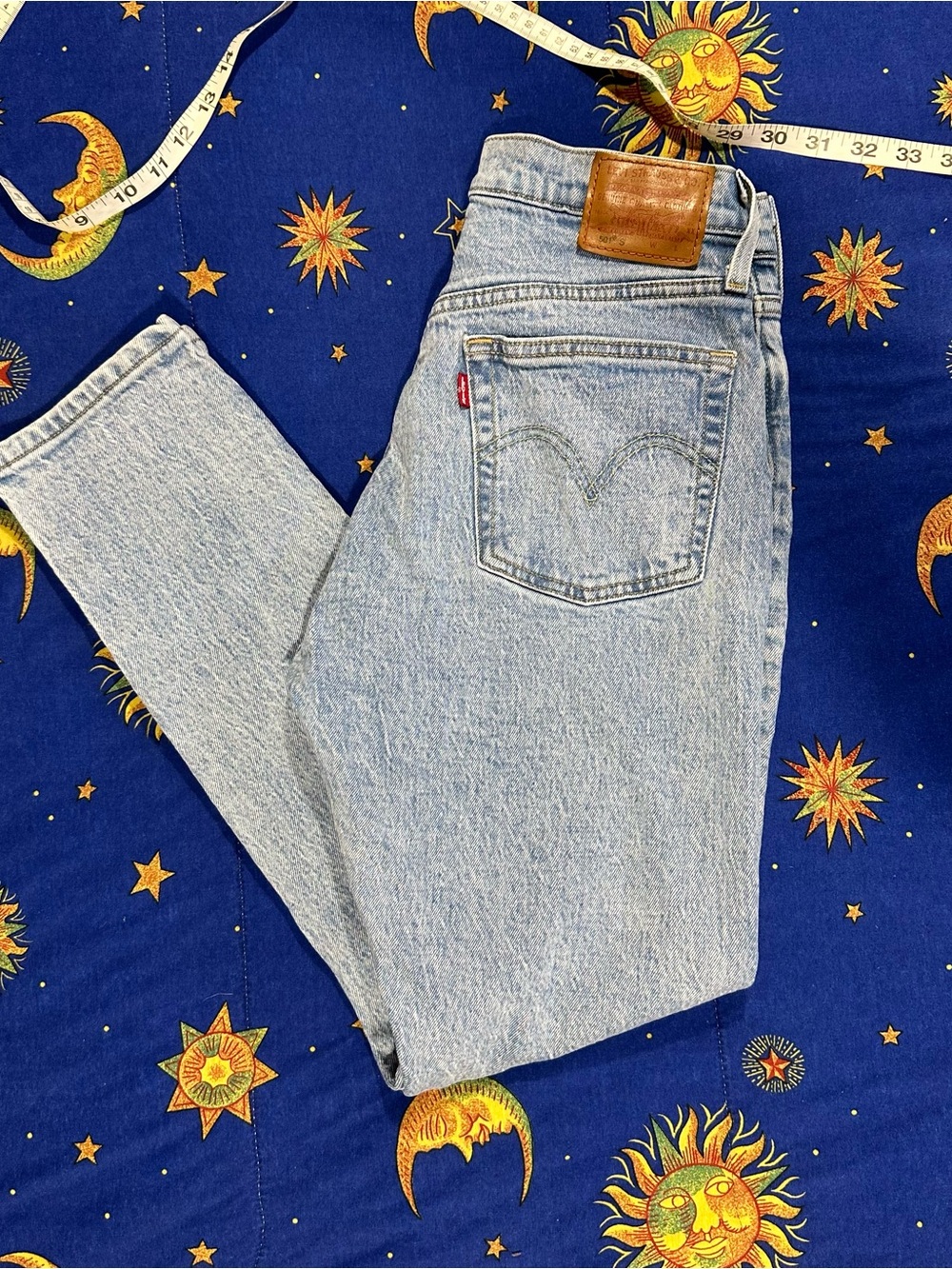 Levi's Light Blue High-Rise 501 Skinny Jeans